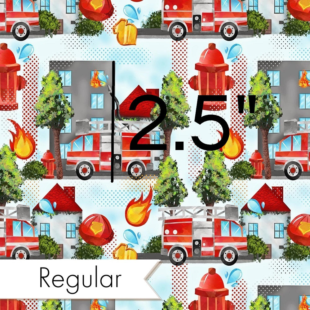 Fire Truck - Woven Fabric