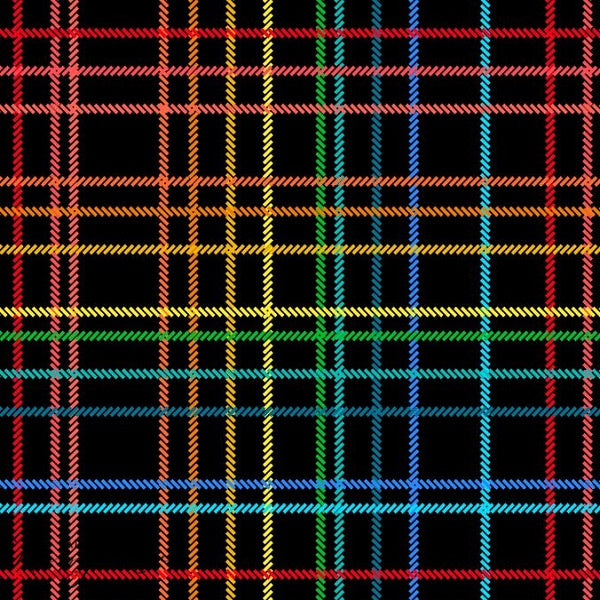 Rainbow Plaid - Brushed French Terry