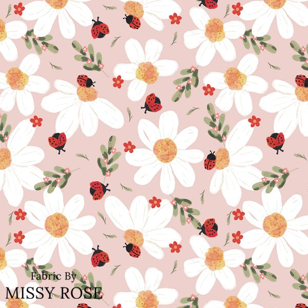 Lady Beetle - Cotton Waffle Knit Fabric