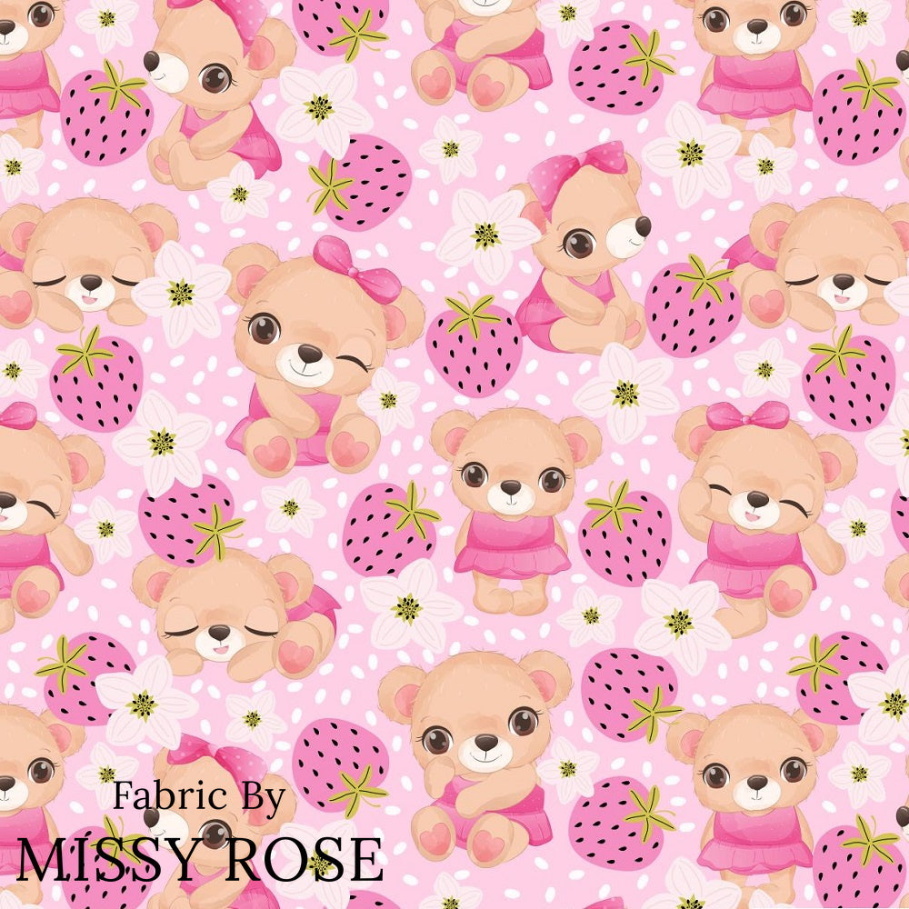 Cute Bear - Minky Fabric