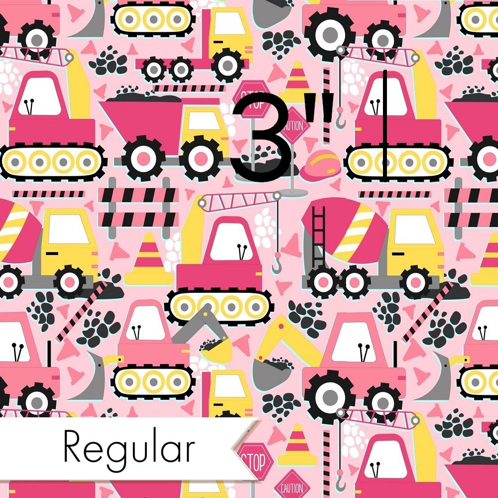Pink Construction - Woven Fabric