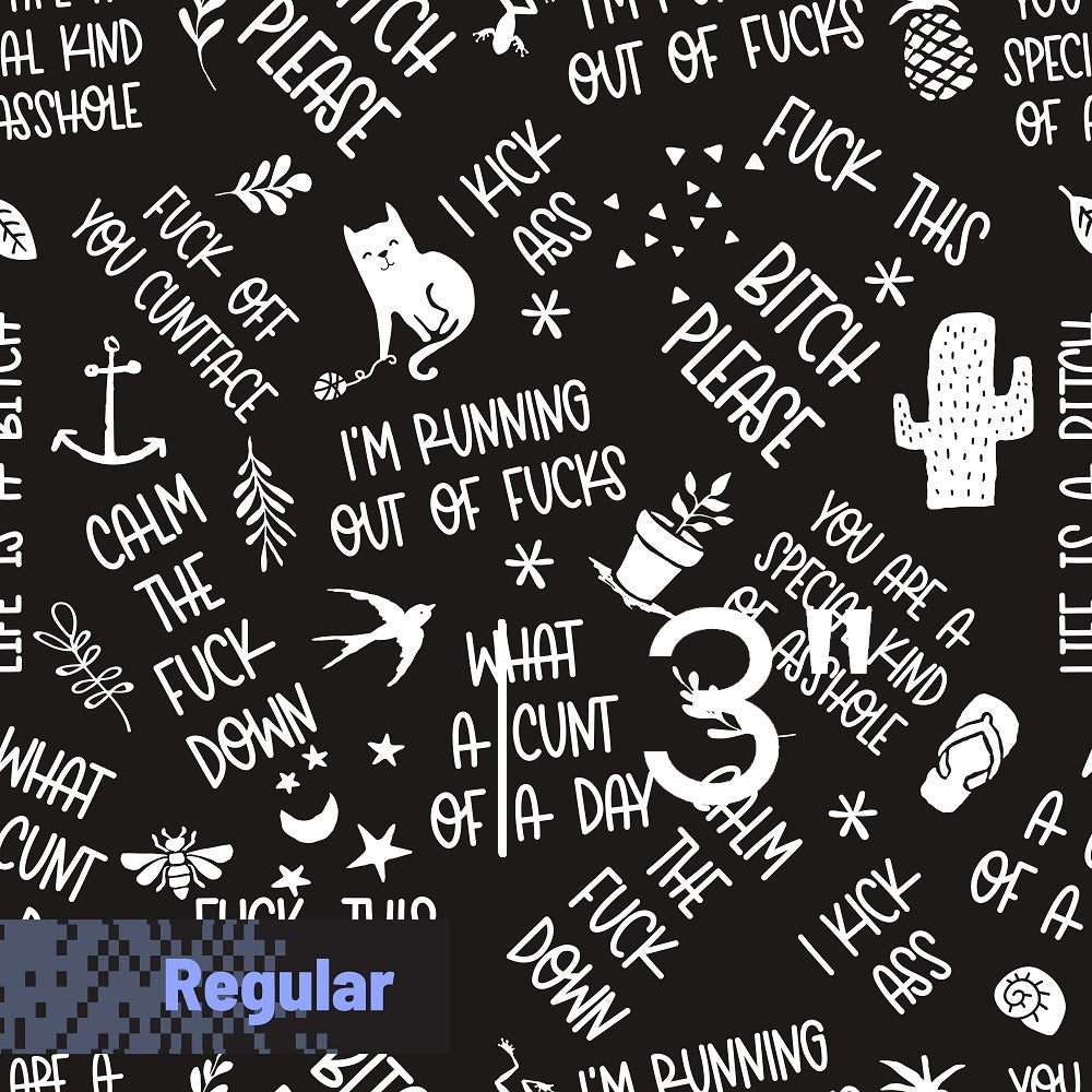 Swear Word - Woven Fabric