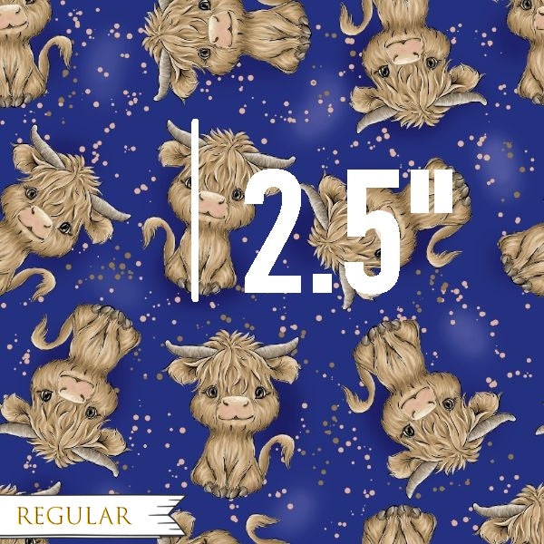 Navy Highland - Bamboo Lycra Fabric