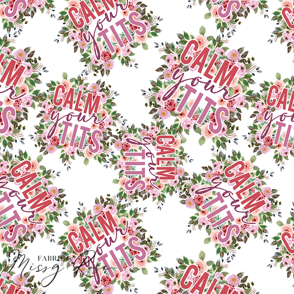 Swear Word - Clear Vinyl Fabric