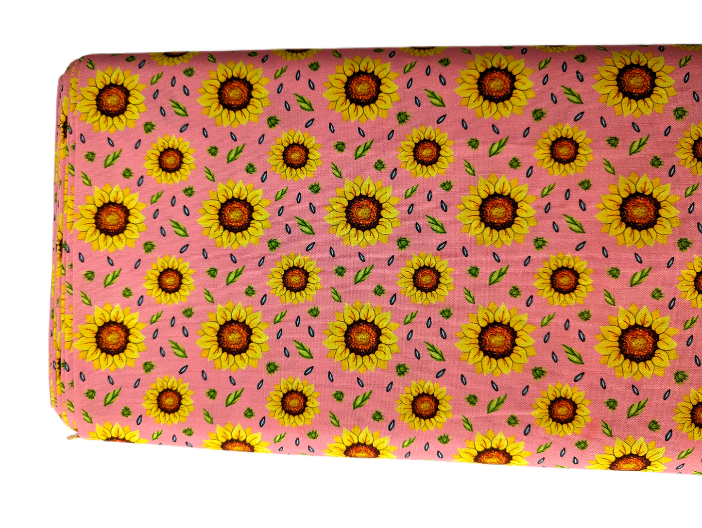 Pink Sunflower - By The Bolt - Woven Fabric