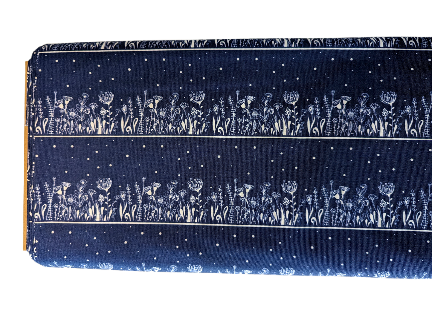 Navy Floral - By The Bolt - Woven Fabric