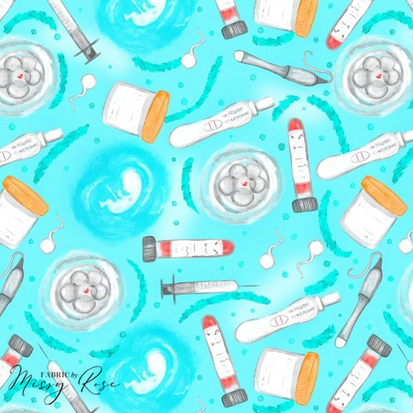 Aqua IVF -  Knit 220 Fabric