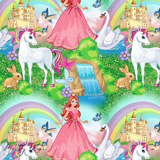 Princess Swan - Canvas Fabric
