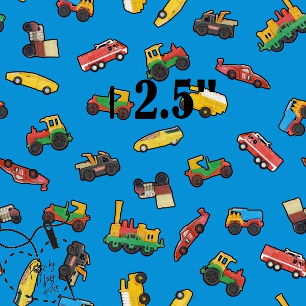 Blue Toy Car - Woven Fabric