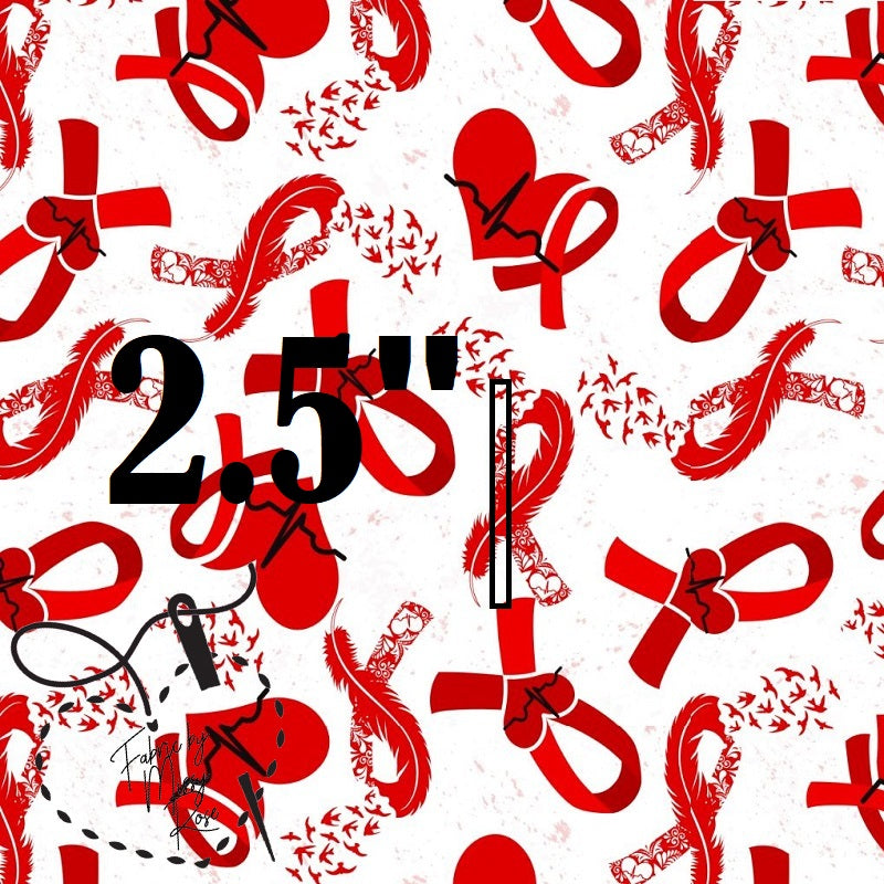 Heart Ribbon -  Knit 220 Fabric