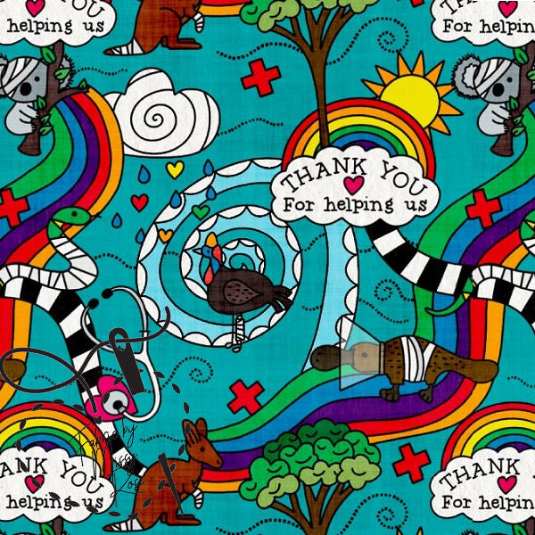 Australian Wildlife -  Knit 220 Fabric