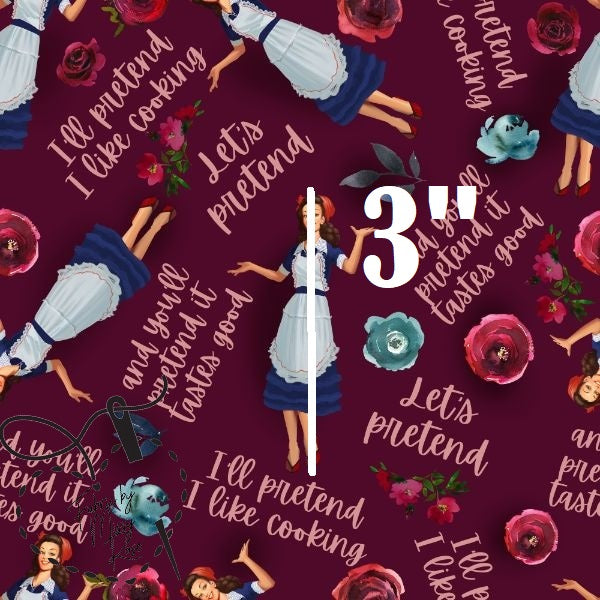 Red Vintage Housewife -  Knit 220 Fabric