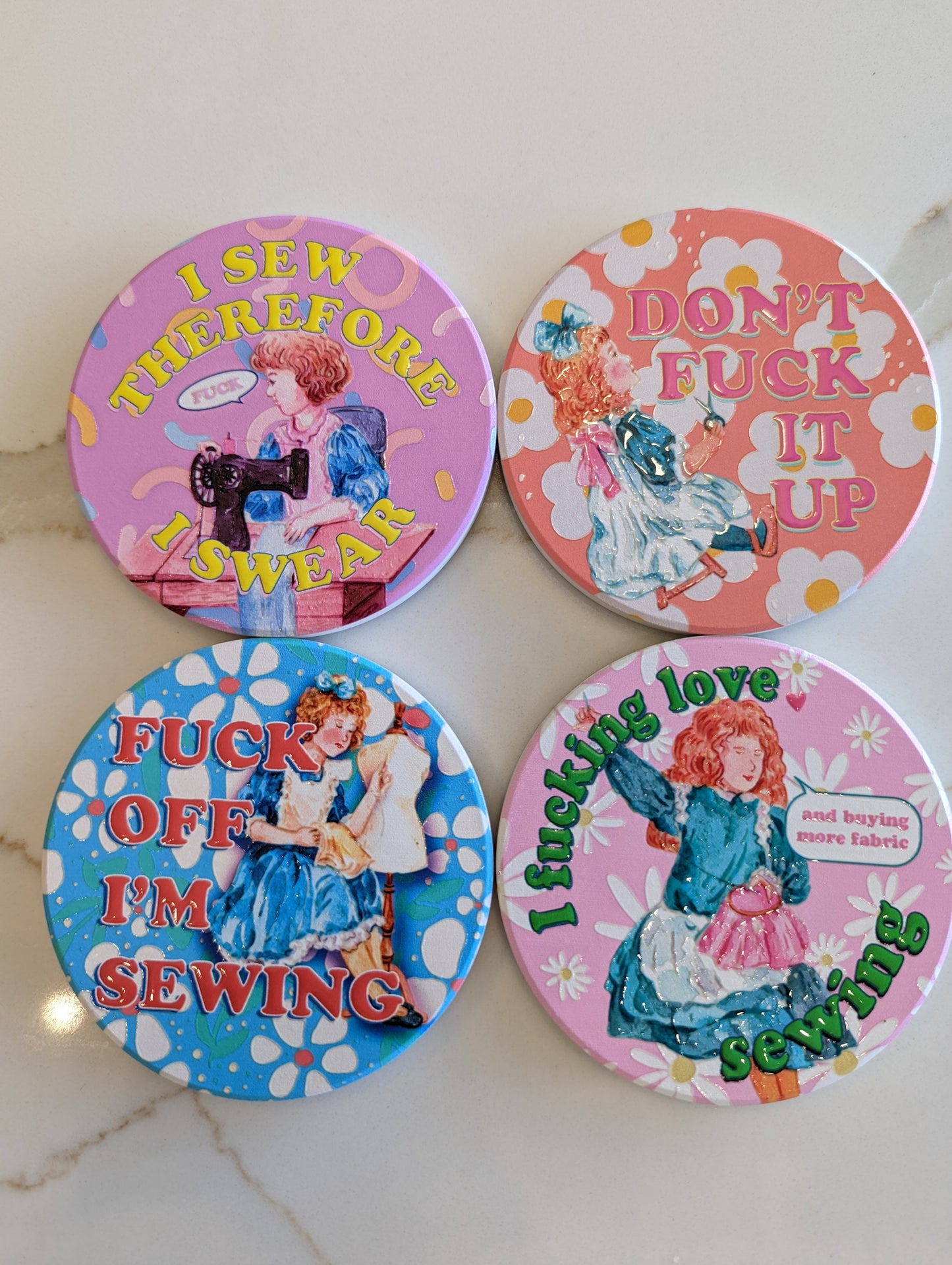 Sewing Pattern Weights - Swears x 4