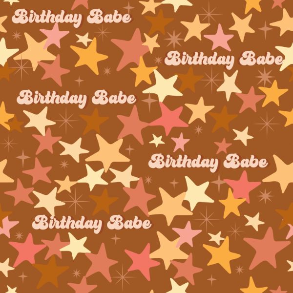 Happy Birthday - Woven Fabric