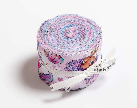 Jelly Roll 20 pieces - Quilting - Melody Mermaid Fabric