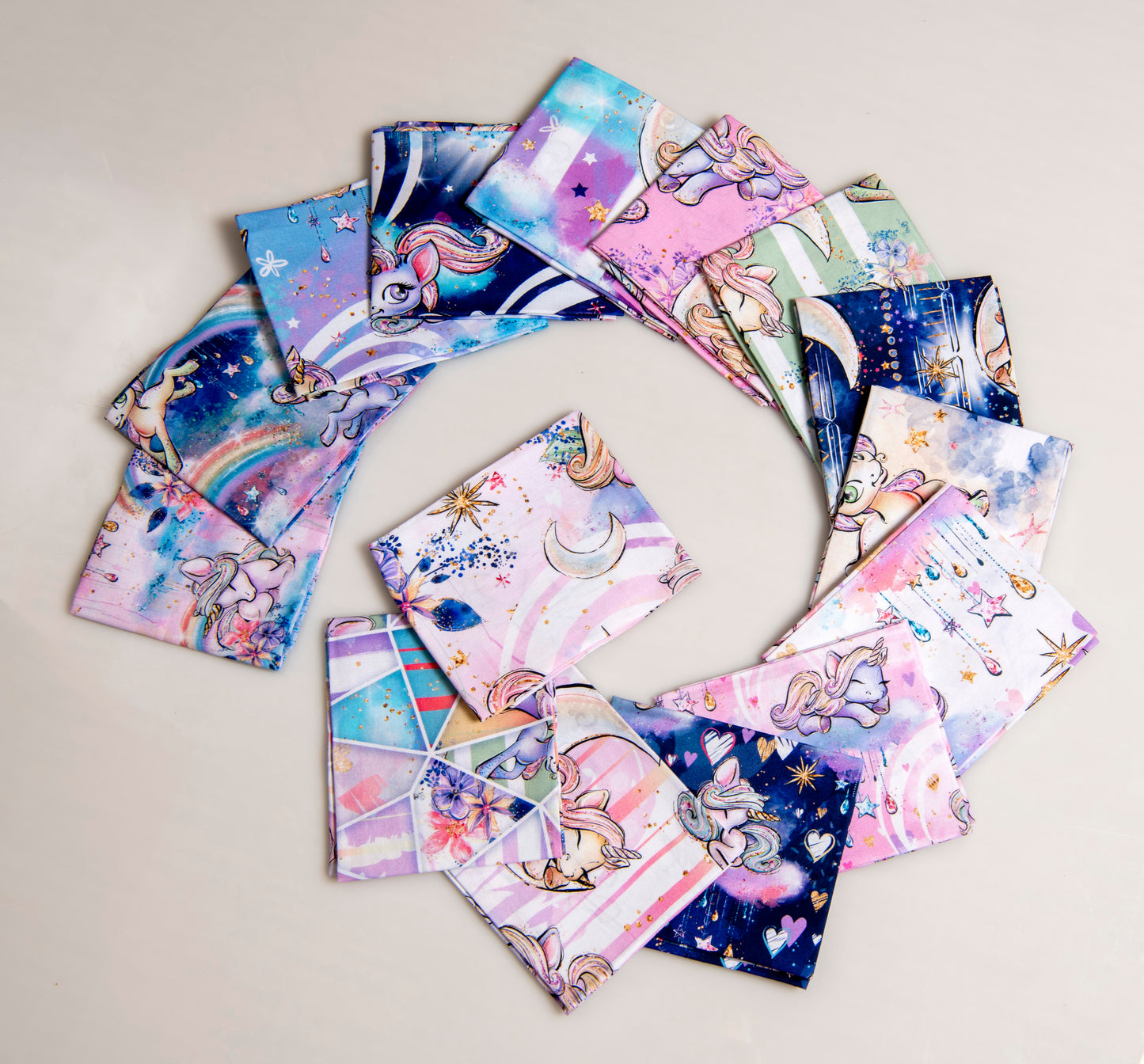 Fat quarter bundle 20 pieces - Quilting - Lilla Unicorn Fabric
