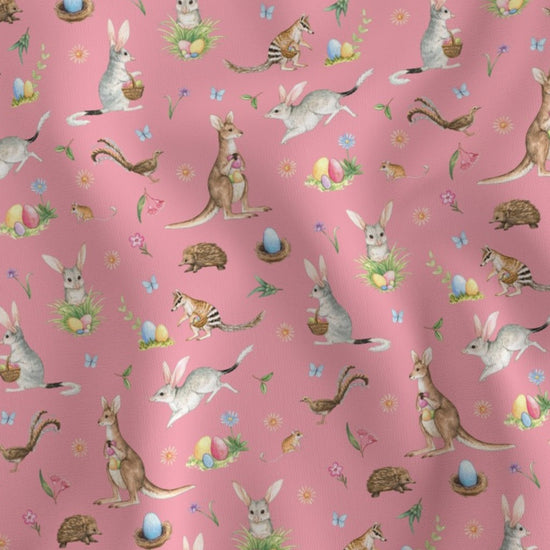 Pink Australian Bilby - Knit 220 Fabric