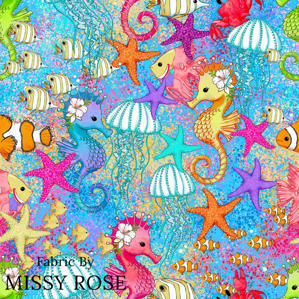 Sea Animals - Canvas Fabric