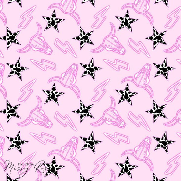Pink Cowgirl - Swim Fabric - Mini