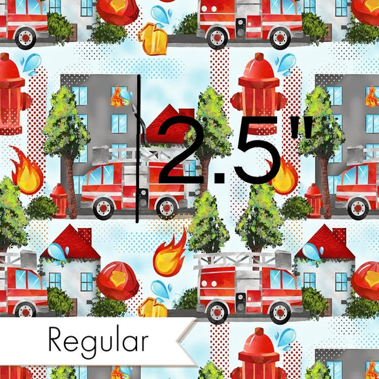 Fire Truck - Woven Fabric