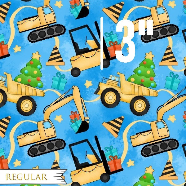 Christmas Construction - Woven Fabric