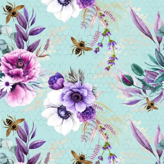 Blue Bee - Vinyl Fabric