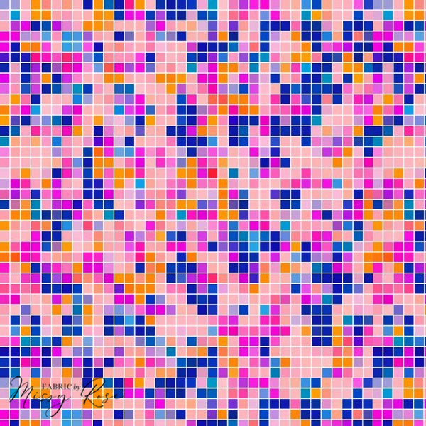 Pixels - Rayon Fabric - Mega