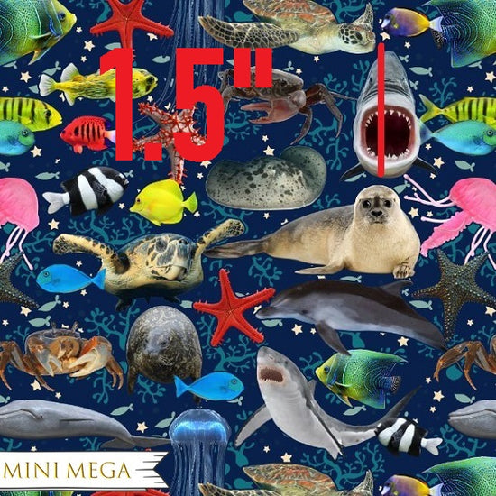 Sea Animals - Softshell Fabric - Mini