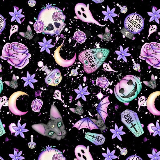 Load image into Gallery viewer, Pastel Goth - Woven Fabric
