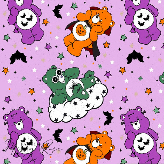 Load image into Gallery viewer, Purple Bear - Woven Fabric
