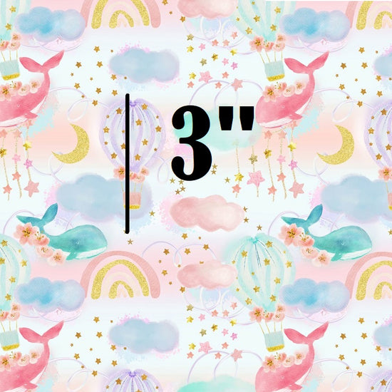 Pastel Whale - Woven Fabric