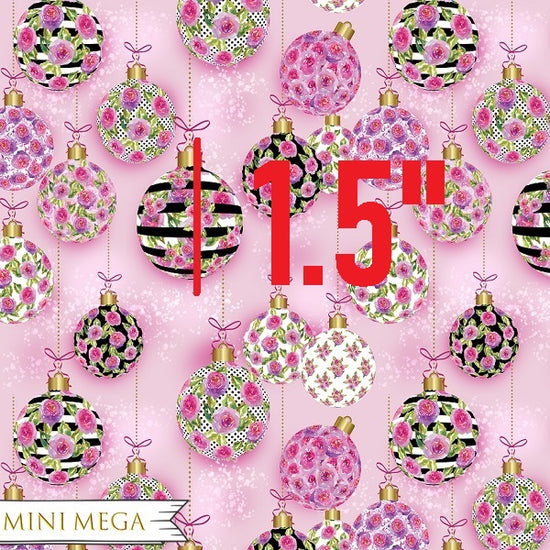 Pink Ornaments - Woven Fabric - Mini