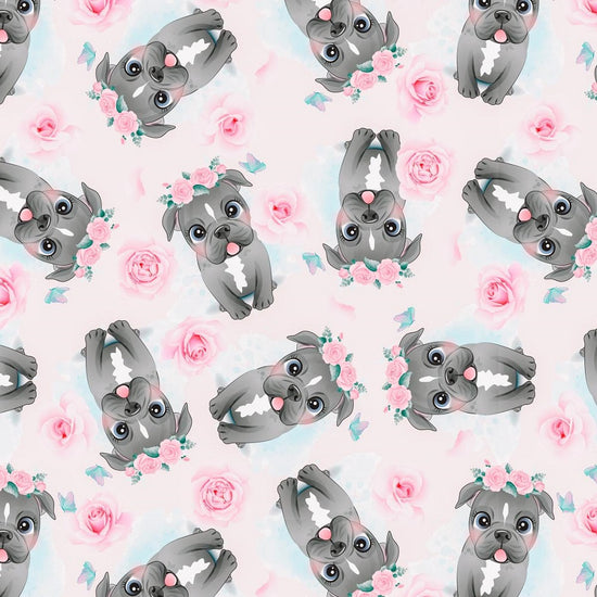 Pink Dog - Woven Fabric