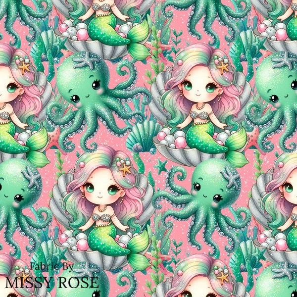 Mermaid - Cotton Twill Fabric