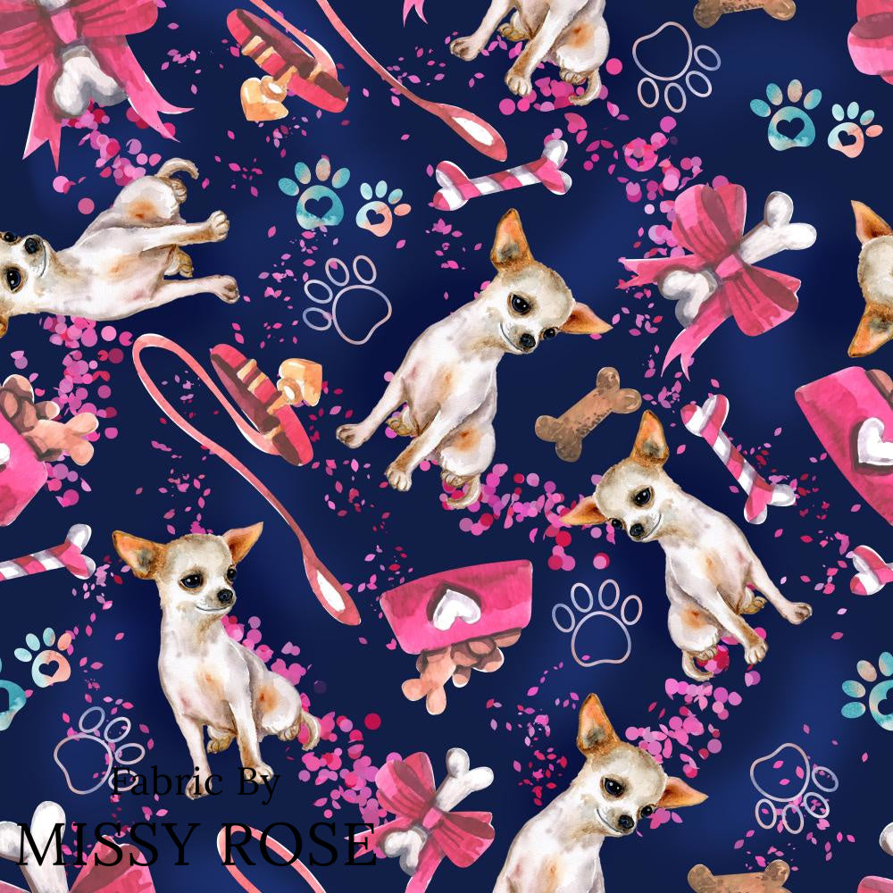 Navy Dog -  PUL Fabric