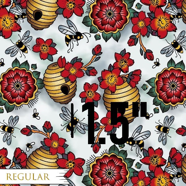 Load image into Gallery viewer, Retro Bee - Woven Fabric
