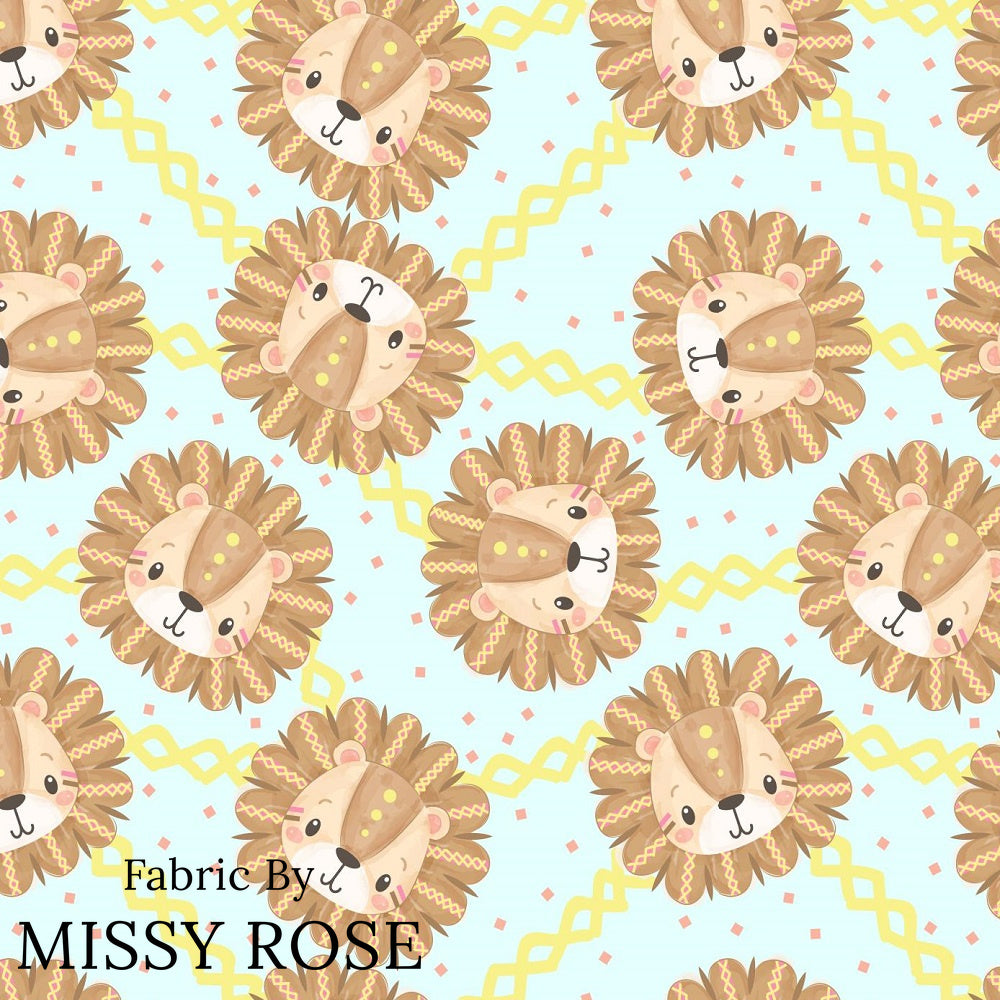 Cute Lion - Woven Fabric
