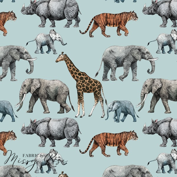 Load image into Gallery viewer, Safari Animal - Woven Fabric

