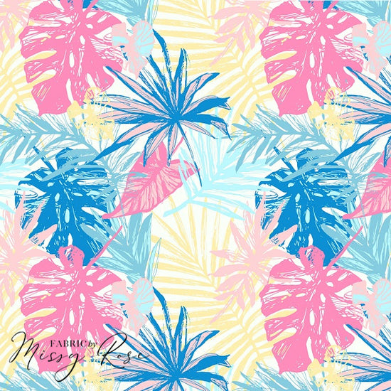 Pastel Tropical  - Woven Fabric