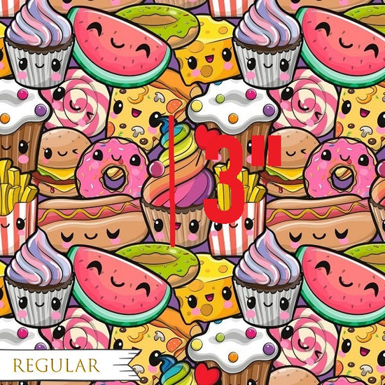 Cute Food - Canvas Fabric