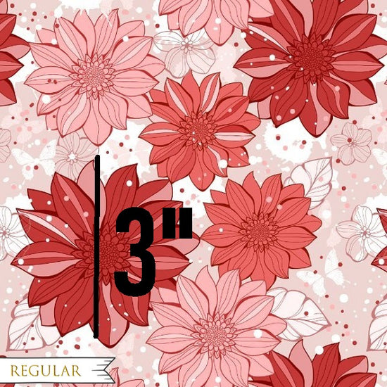 Red Floral - Woven Fabric