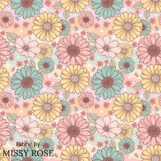 Floral - Stretch Woven Fabric