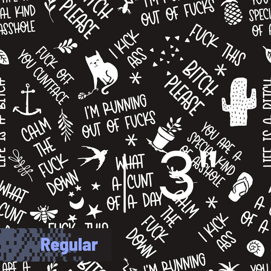 Swear Word - Woven Fabric