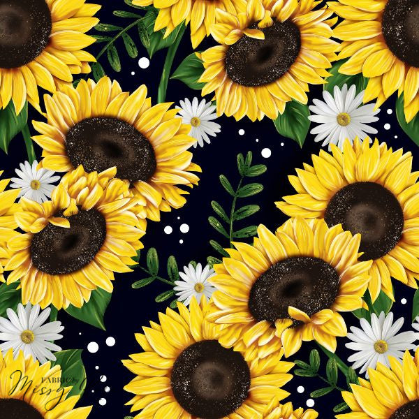Sunflowers - Softshell Fabric