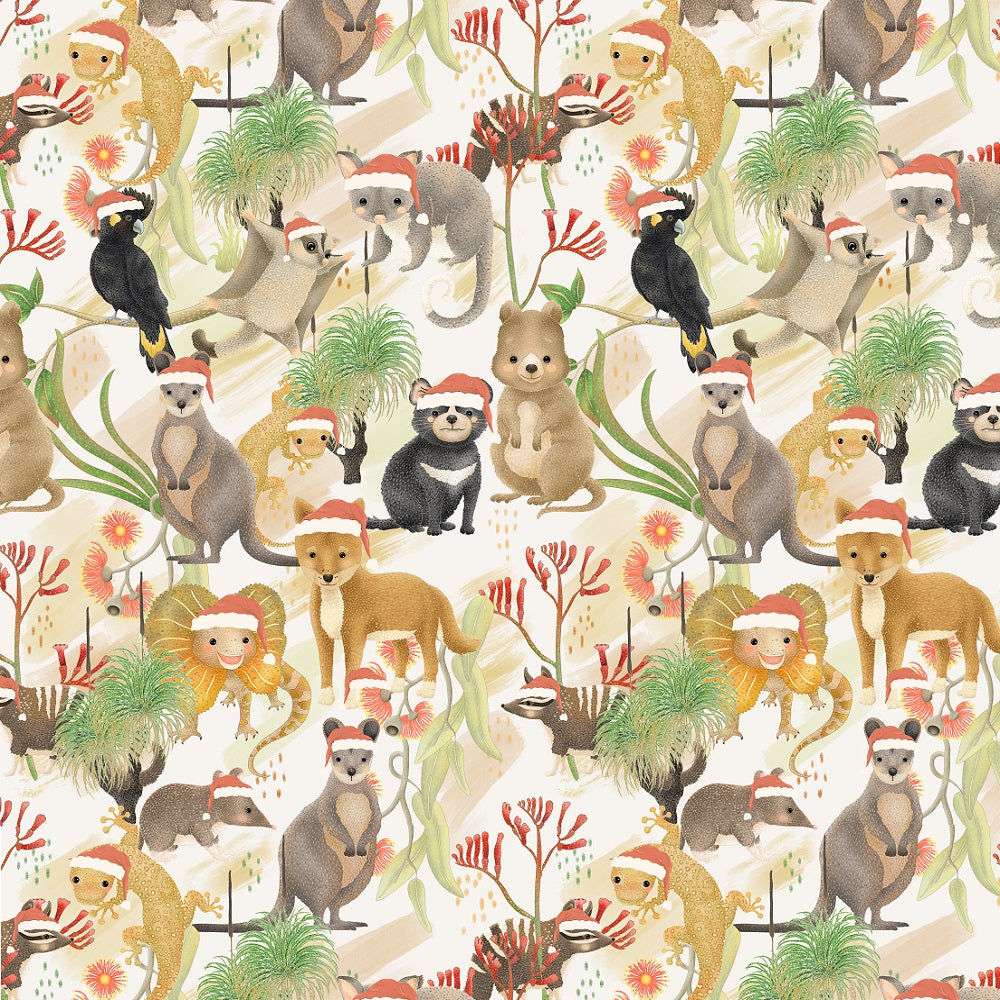 Australian Animals - Woven Fabric