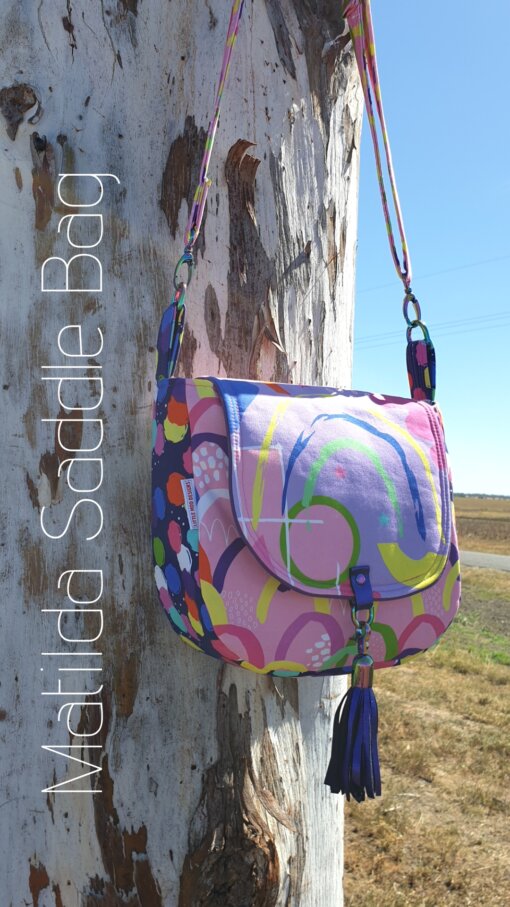 Geometric Matilda Saddle Bag Panel Fabric