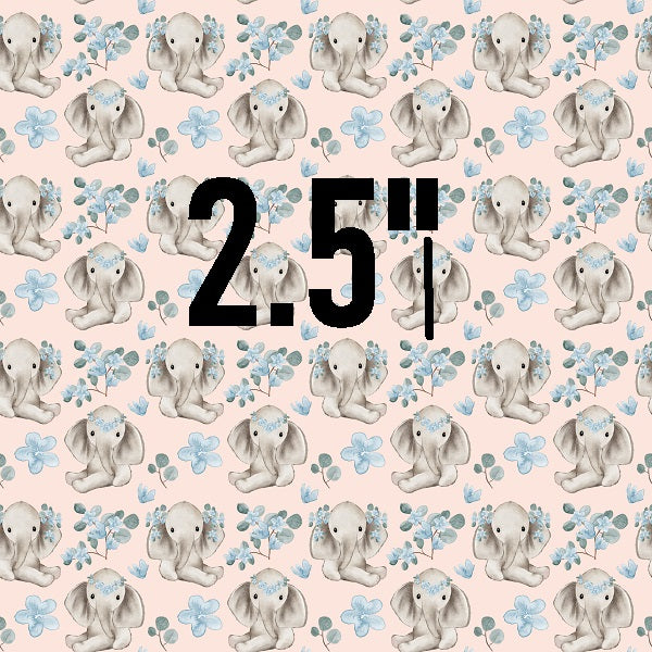 Load image into Gallery viewer, Pink Floral Elephant -  Knit 220 Fabric
