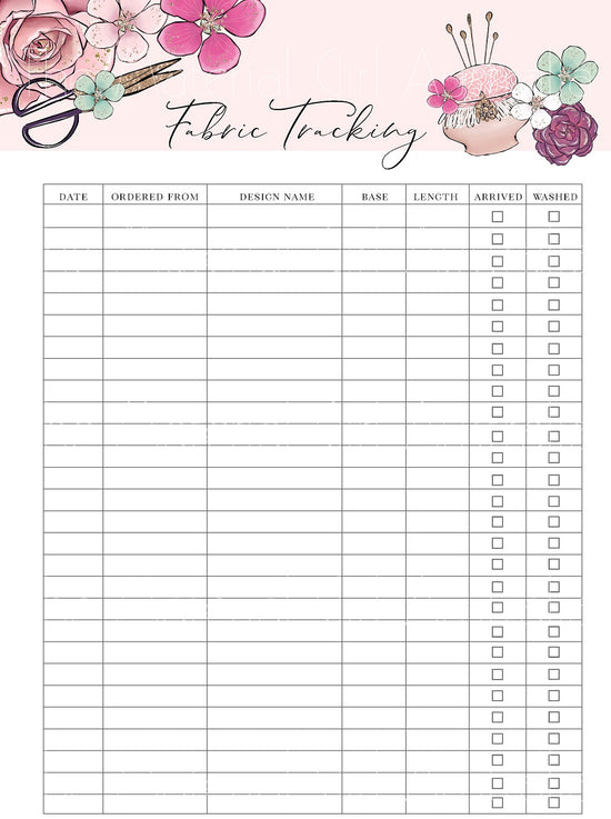 Missy Rose Sewing Planner – Fabric By Missy Rose