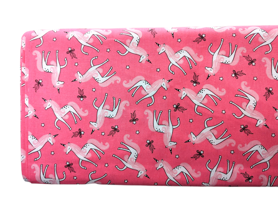Pink Unicorn - By The Bolt - Woven Fabric