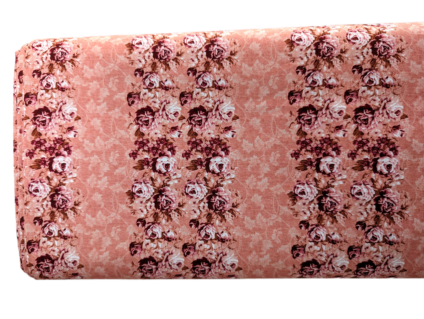 Pink Vintage Floral - By The Bolt - Woven Fabric